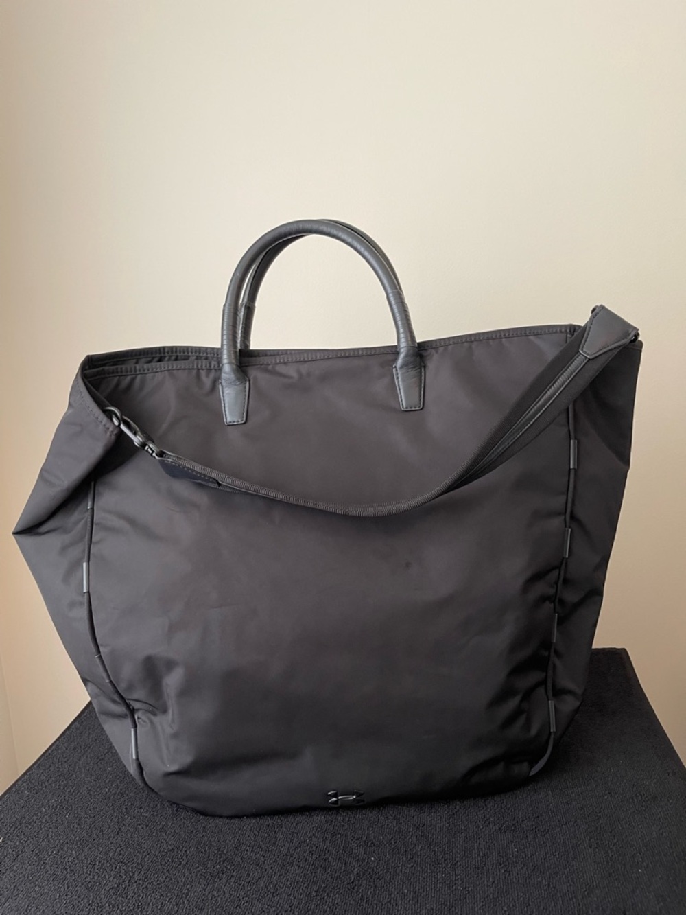 Under Armour Black Tote Bag with Wrapped Top Handles